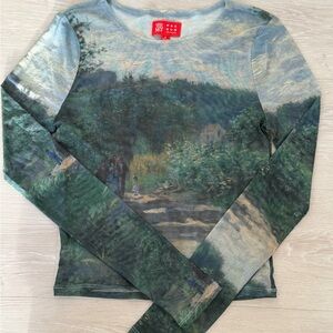 Pacsun mesh longsleeve. In great condition - size small